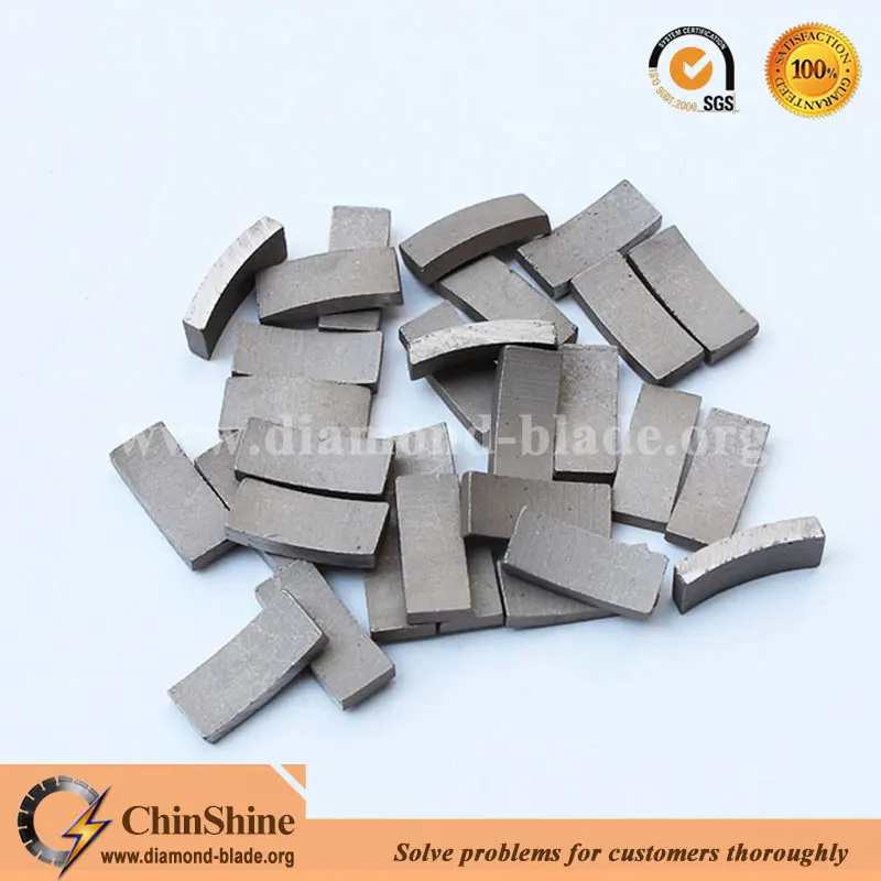 Roof type diamond core drill bit segment for concrete and stone fast drilling