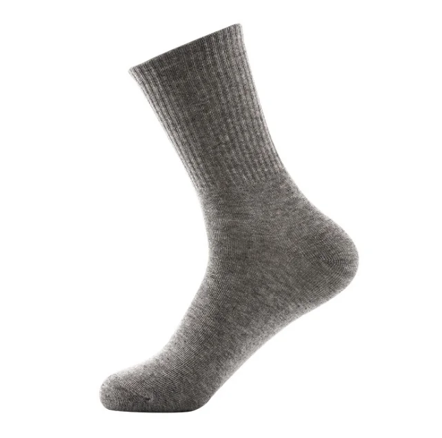 
2019 high quality wholesale custom Bamboo Fiber Business Men Solid Black Color sock 