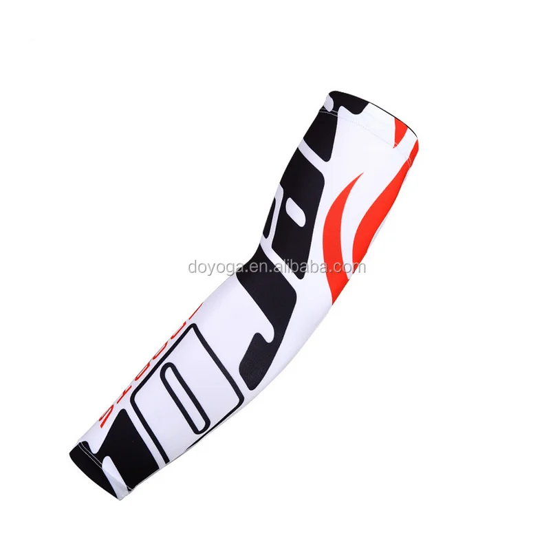 Cool Promotional Custom Sublimation Printed lycra Sports Arm Sleeves