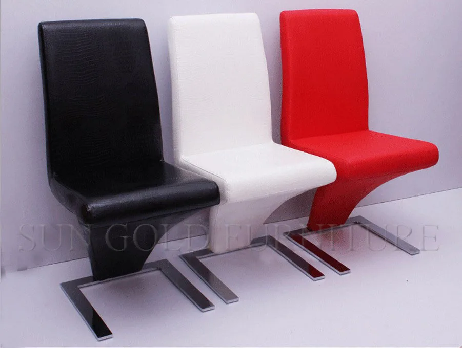 Modern white Crocodile artificial leather dining chair (SZ-DC011)