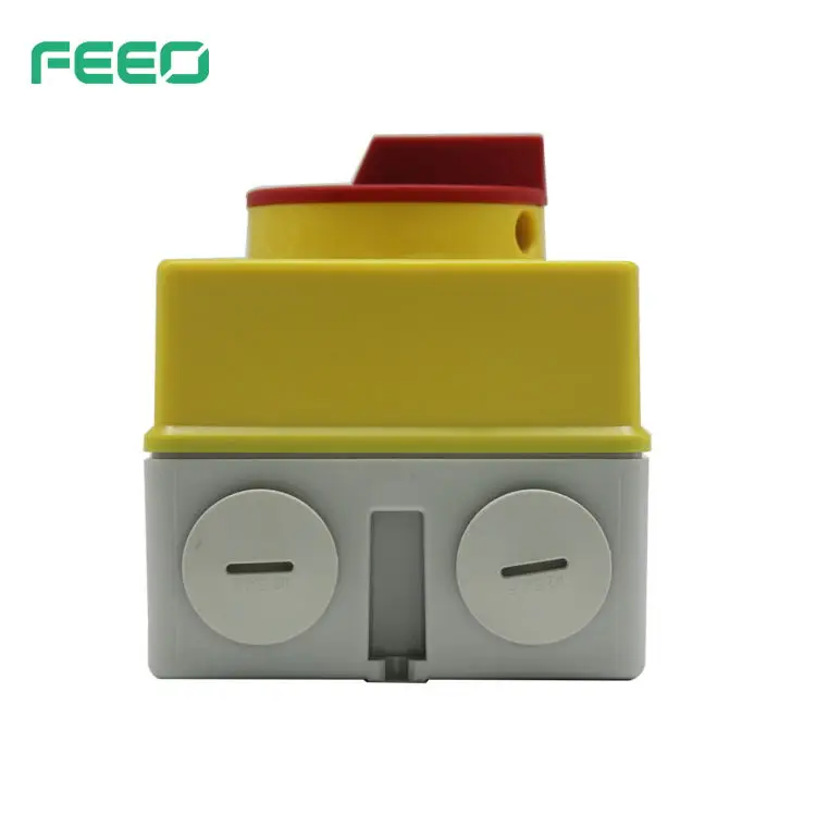 IP56 electrical 3 phase isolator start stop switch types