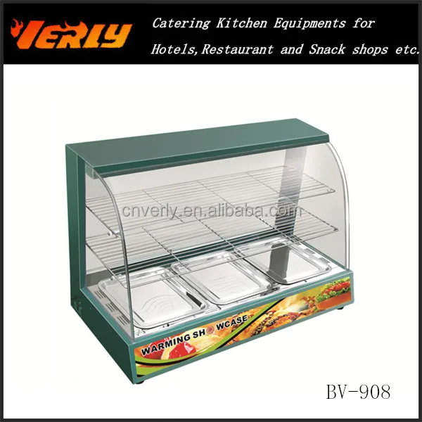 HOT SALE! Warming Showcase / Food Warming Showcase / Glass Food Warmer Display Showcase BV-908