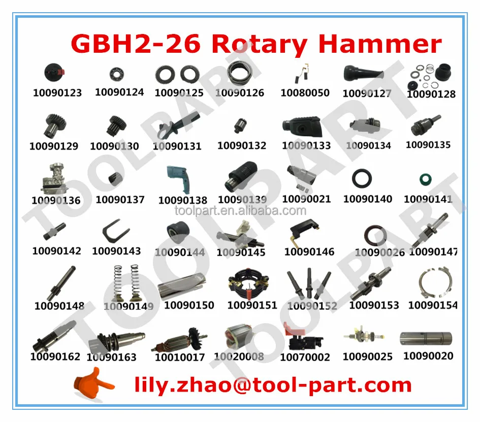 Super Quality Spare Parts for GBH 2-26 Electric Hammer Drill