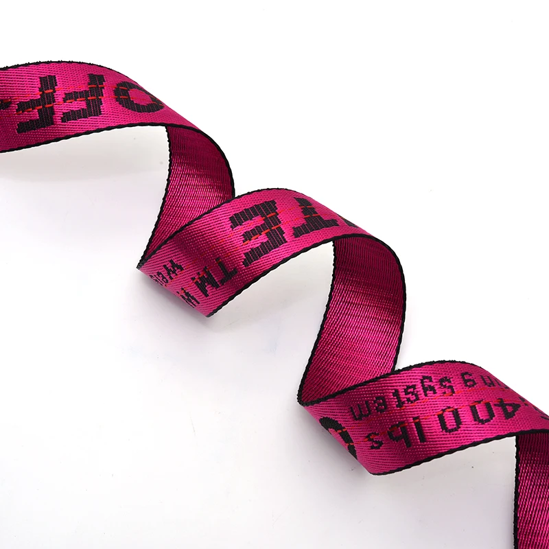 Высококачественная плотная лента, жаккардовая плетеная нейлоновая тесьма