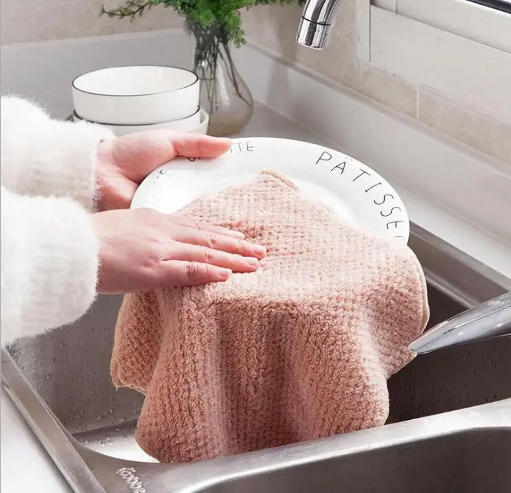 
Wholesale kitchen wipe microfiber cleaning cloth dish cloth super absorbent cleaning cloth 