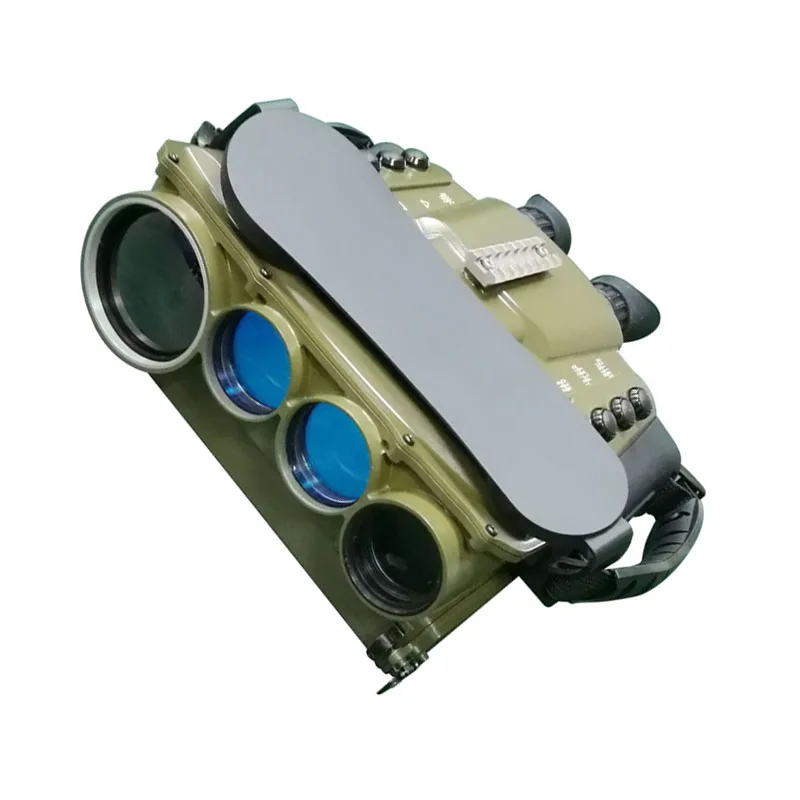 Police and military style binocular night vision binocular camera with laser rangefinder