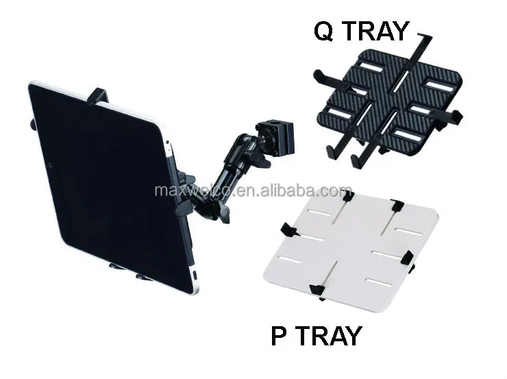 Car Mount, Aluminum Tablet Stand, Headrest Tablet Stand