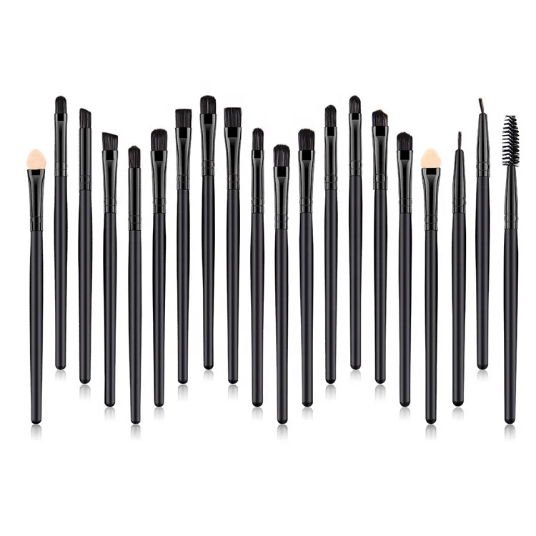 
Mini Eye Shadow Make Up Brush Set Black 20Pcs Makeup Brush Set 