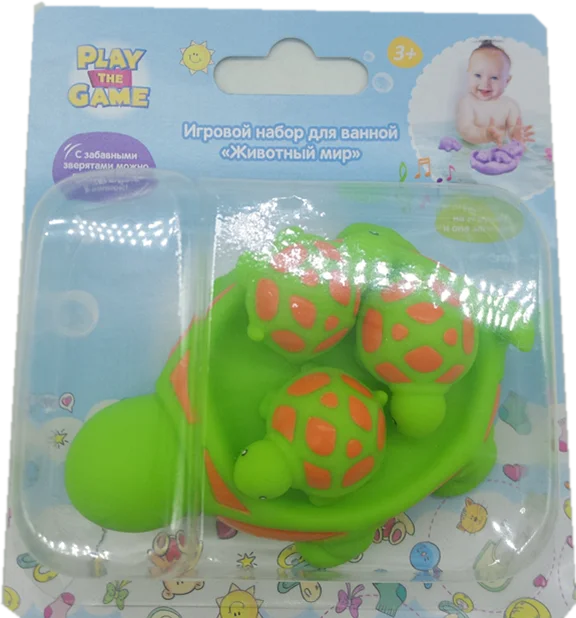 Good price friendly plastic green tortoise bath toys