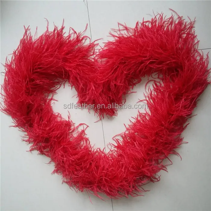 
factory price 8 ply cheap ostrich feather boas fluffy soft boa 