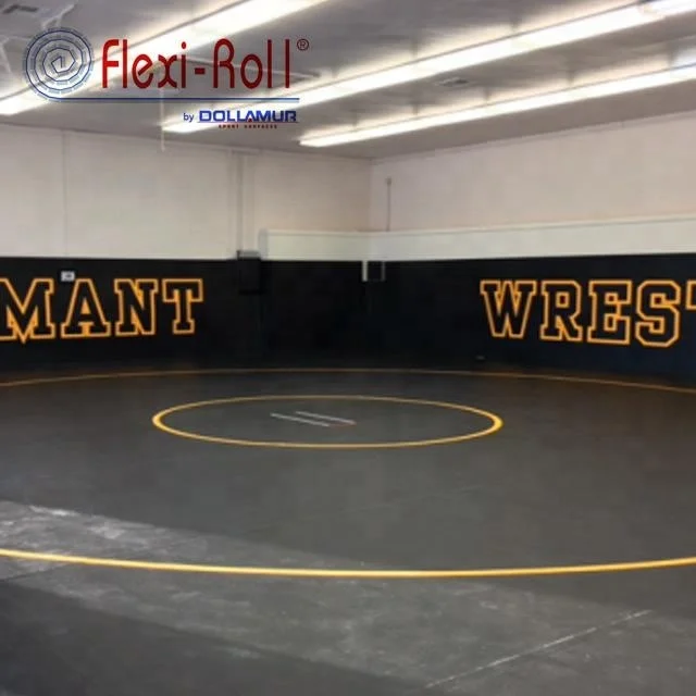 Hot sale Flexi Roll UWW wrestling floor mat/ Dollamur Rolling kickboxing Mat