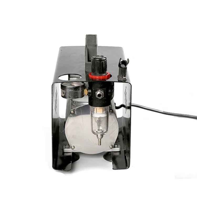 Черная мини-воздушный компрессор насос air-кисти с выпечки Аэрограф набор