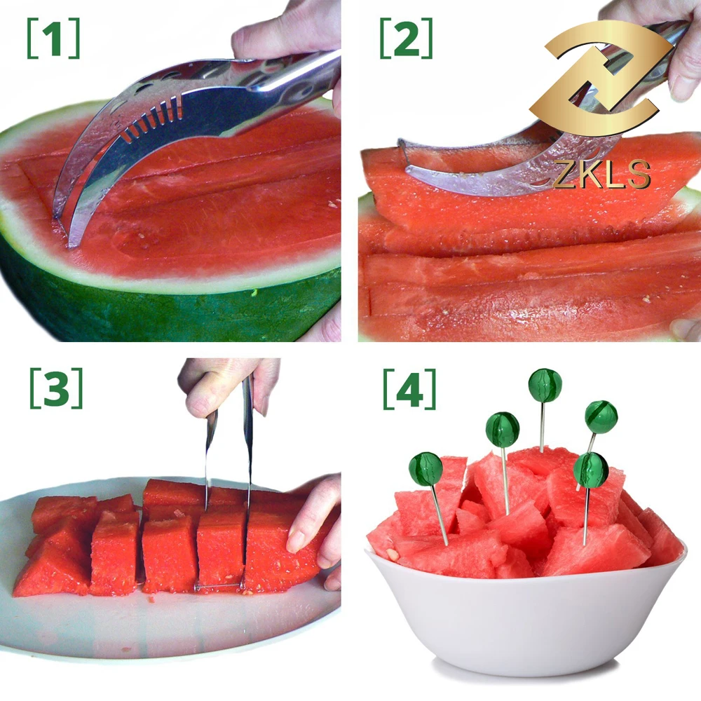 
Fruit Watermelon Cutter Stainless Slicer Clip 