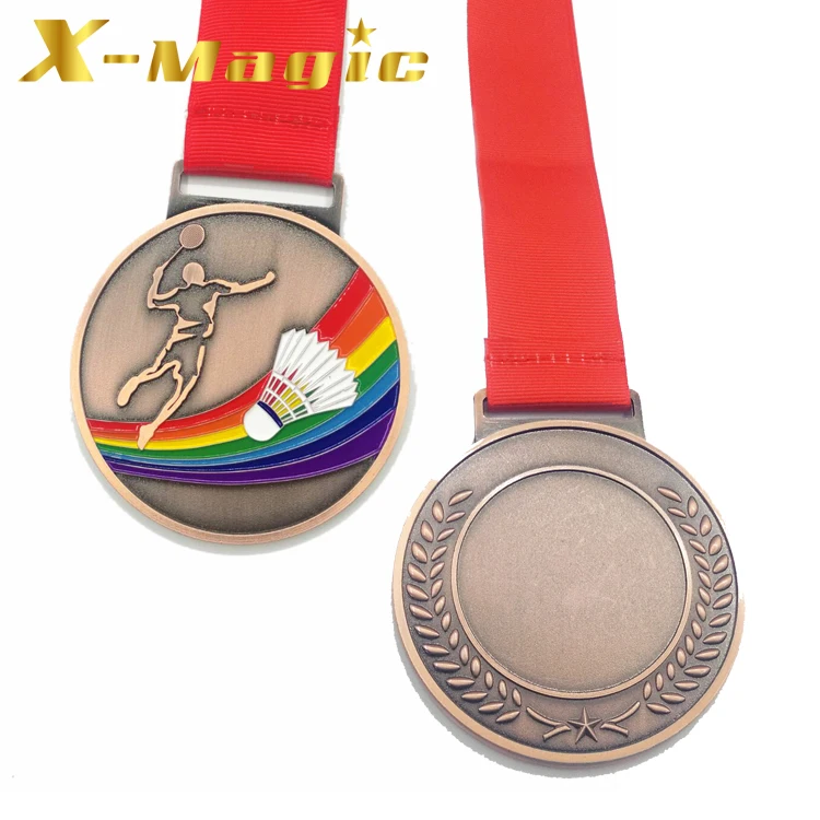 Wholesale Competition Excellence Prize Custom Badminton Medal