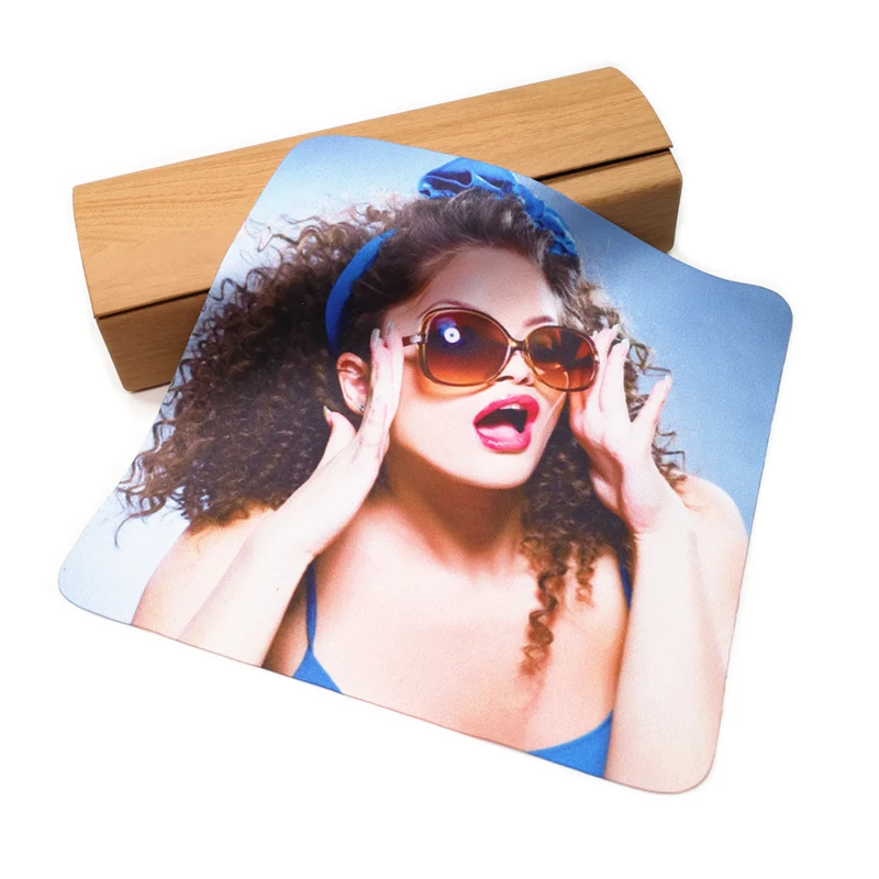Custom Logo Printed Microfiber Glasses Sunglasses Eyeglasses Cleaning Cloth