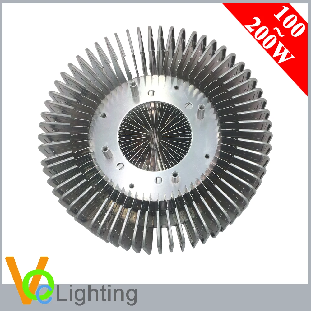 100-200 Вт светодиод высокой мощности pin-Fin Алюминиевый радиатор для залива