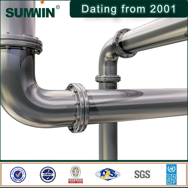 
light gauge ss AISI 304 316 Stainless steel pipe for industrial and civil cold&hot water 