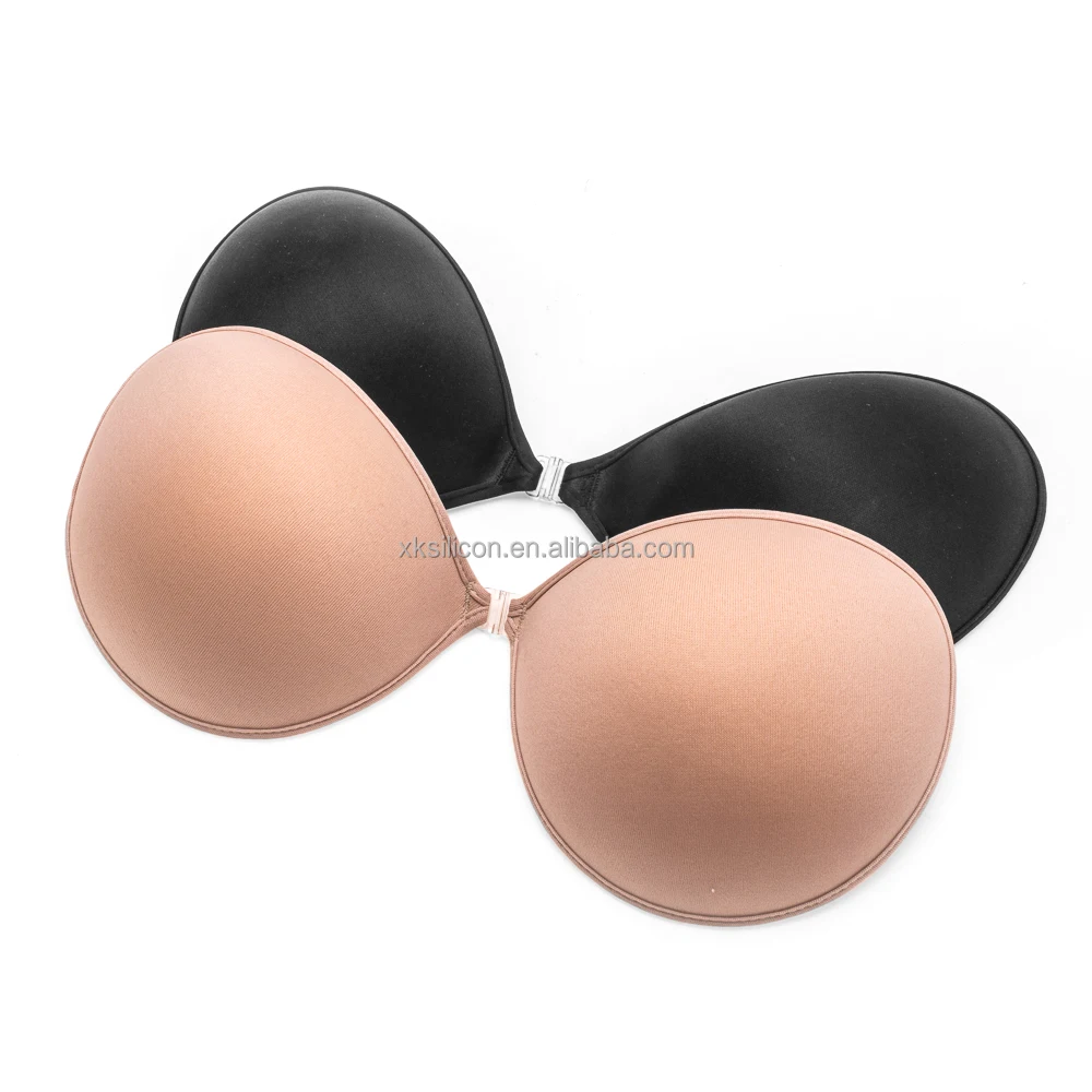 Fabric Silicone Breast Bra School Girls silicon strapless invisible bra