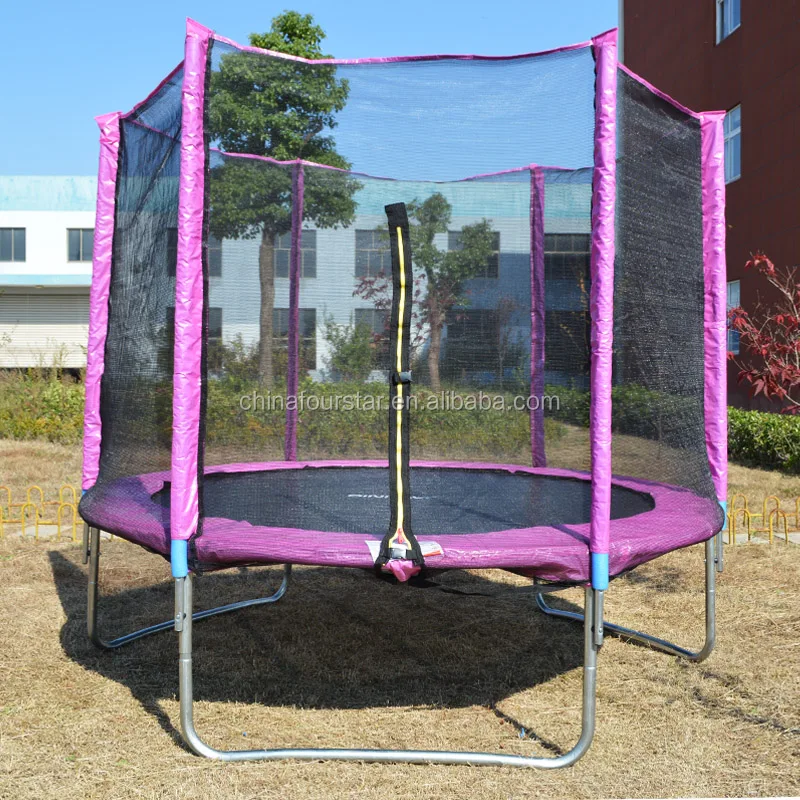 
CE Certified Safety High Single Jumping Trampoline Both Suitable for Kids and Adults with Safety Net for Sale 