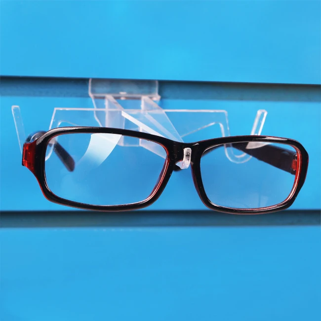 China Wholesale Manufacturer Wall Mount Acrylic Slatwall Optical Eyeglass Sunglasses Holders Display