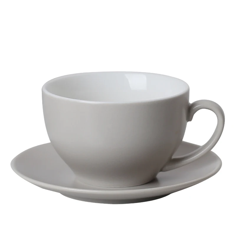 germany unique classical new round shape coffee espresso tea cup and saucer chaozhou ceramic luxury with handle custom logo