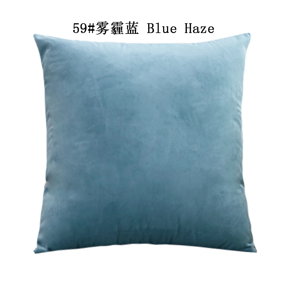 2020 Hot Sell Nordic Style Modern Dutch Velvet Velour Sofa Cushion Cover Custom Plain Pillow Cover