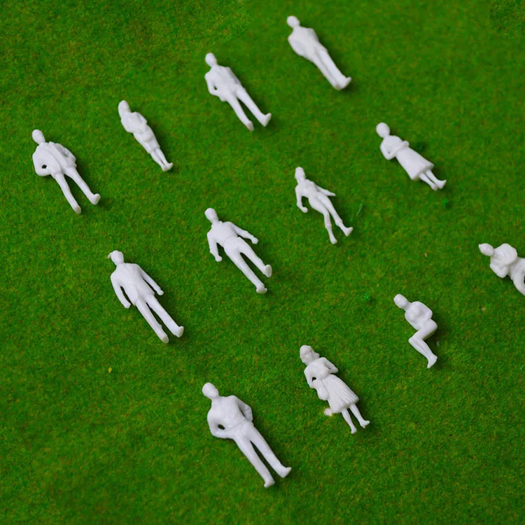 1/50 scale model miniature white figures Architectural model human scale
