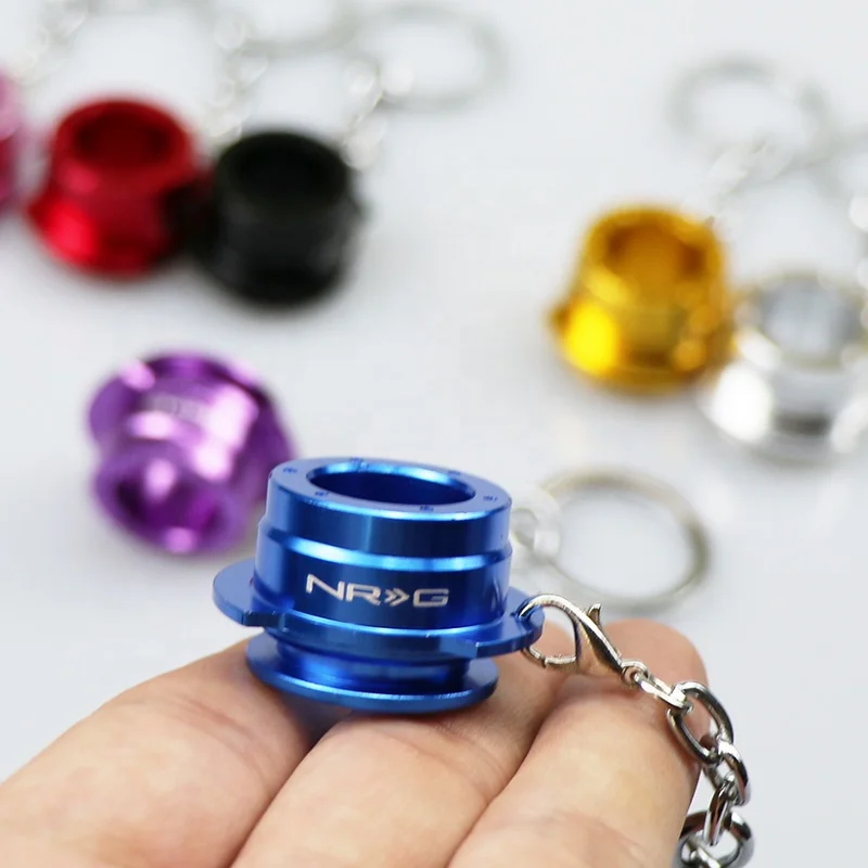 
JDM enthusiast NRG quick release device keychain modification accessories steering wheel key chain 