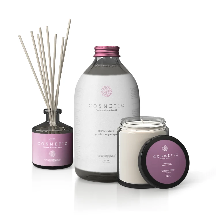 Top Quality Clear Bottle Stickers Roll Transparent Beauty Cosmetic Label Sticker