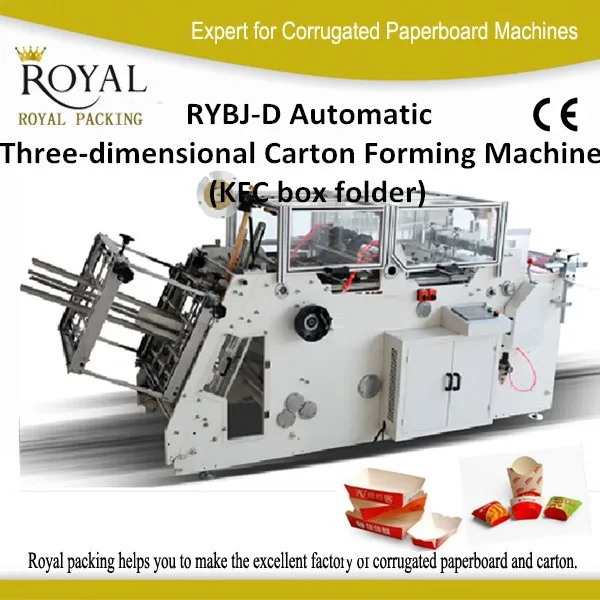 
RYBJ-D Automatic Three-dimensional Carton Forming Machine (KFC box folder) 