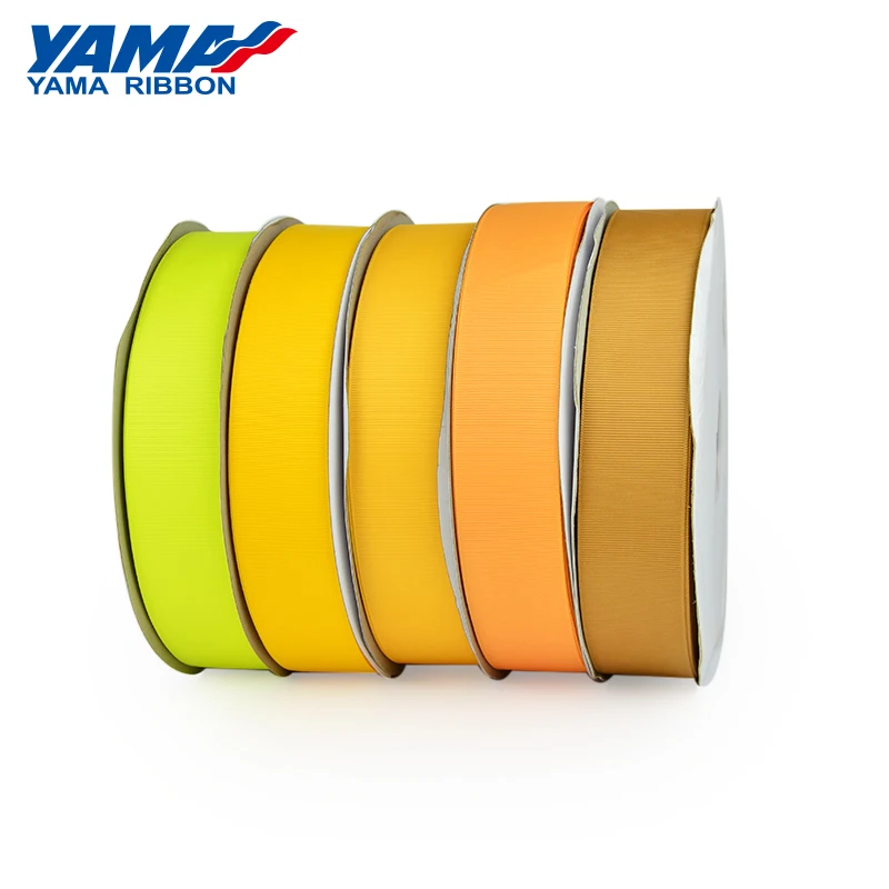 Yama Ribbon China Wholesales 3-38mm Solid Colors Polyester 100 Yards Grosgrain Ribbon Roll