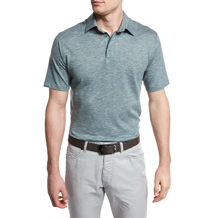 Polo Shirt Factory Wholesale Price for High Quality Fashion Double Mercerized Cotton for Man Short Sleeve Knitted Fabric OEM