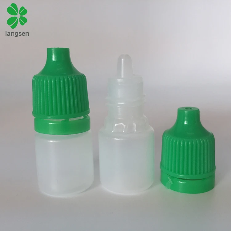 Low MOQ plastic HDPE 3ml drop bottle, liquid dropper bottle container in stock BPA free custom logo