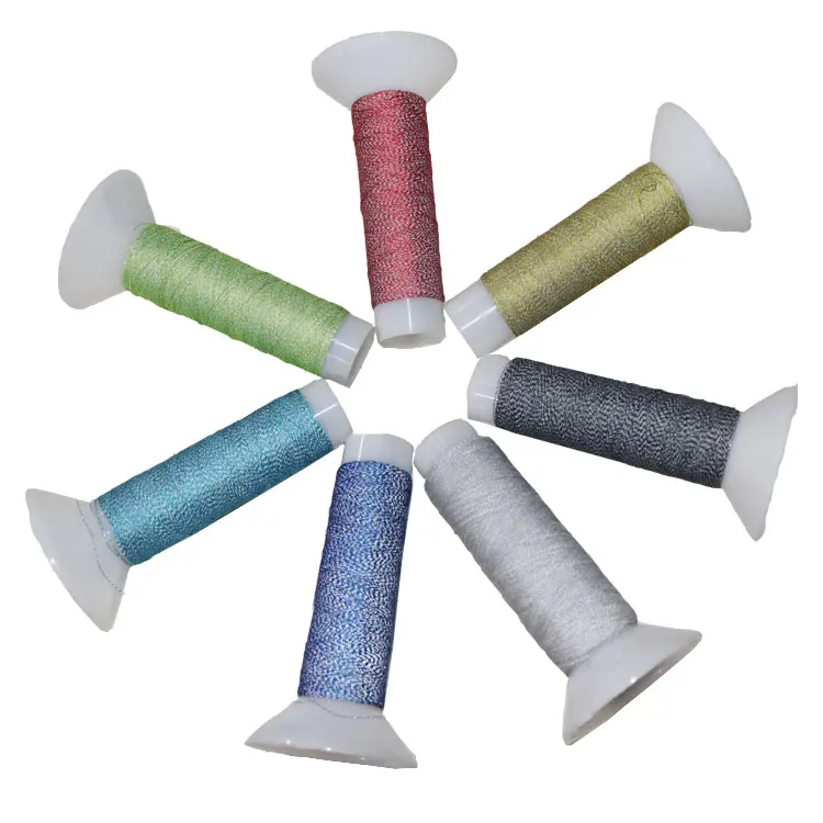 Good Quality Eco-friendly 120D Polyester Embroider Weaving Yarn Sewing Reflective Thread Color Lines