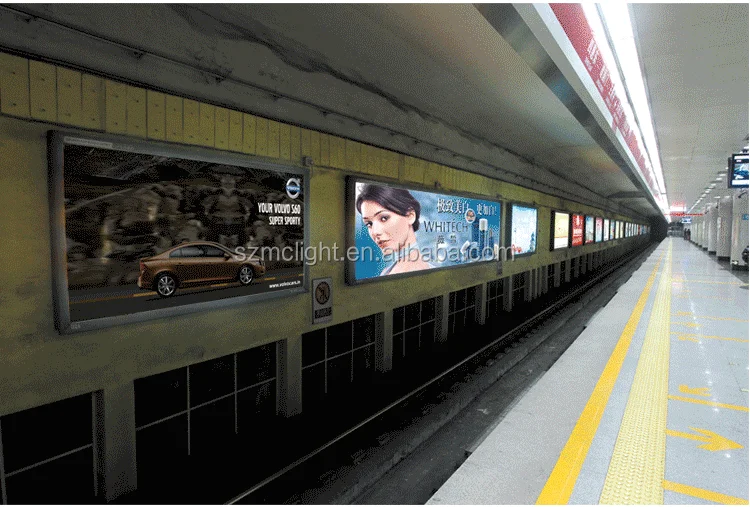 dynamic light box strip for moving signs