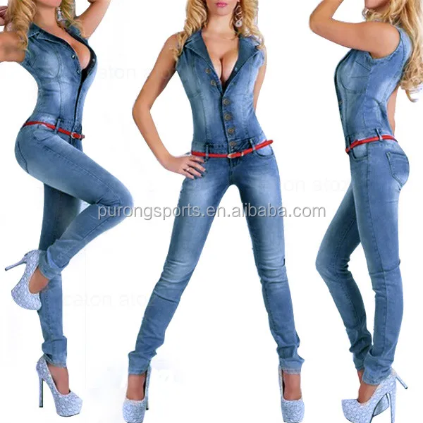 
New Arrival 2017 jumpsuits jeans European style Women Jumpsuit Denim Overalls Shirt Rompers Girls Pants Jeans S-XL Bodysuit 