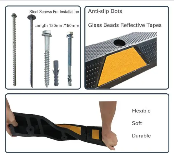 Best Price Rubber Truck Parking Wheel Stopper