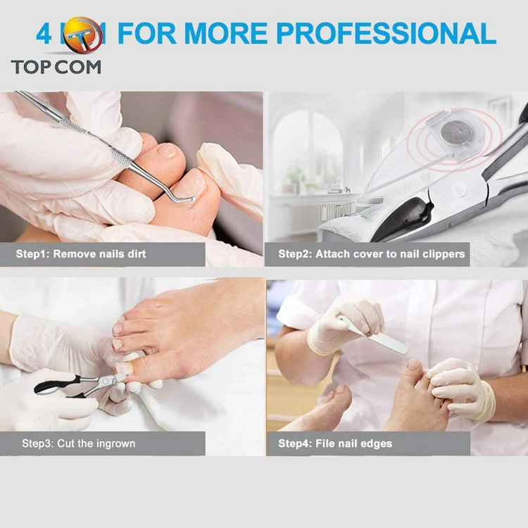 Toenail Nipper with Black Handle for Ingrown Nails