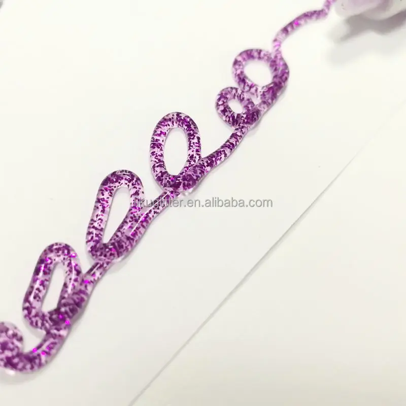 
New non-toxic colorful glitter glue pen for school children diy painting use 