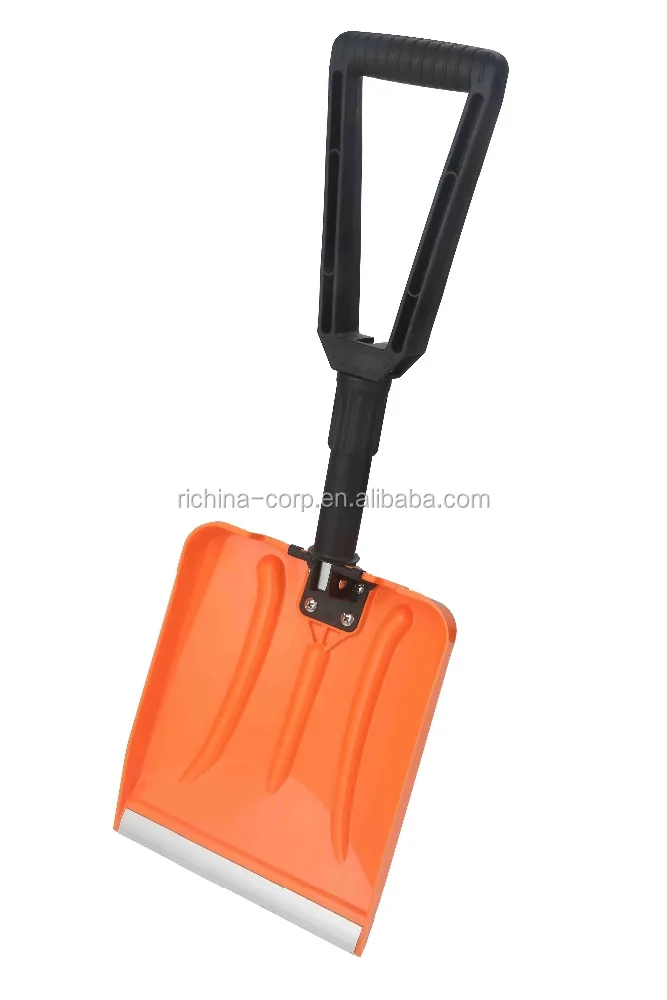 
Collapsible Folding Snow Shovel with Durable Aluminum Edge Blade 