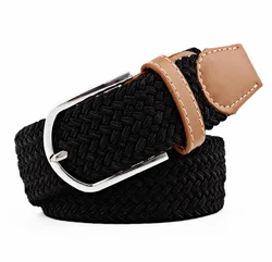 Quality Polyester Stretch Braided Woven Elastic Knitted Belt for Jeans