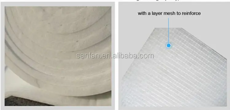 Quality F5-F9 manufacturer air filter fiber glass pocket filter media