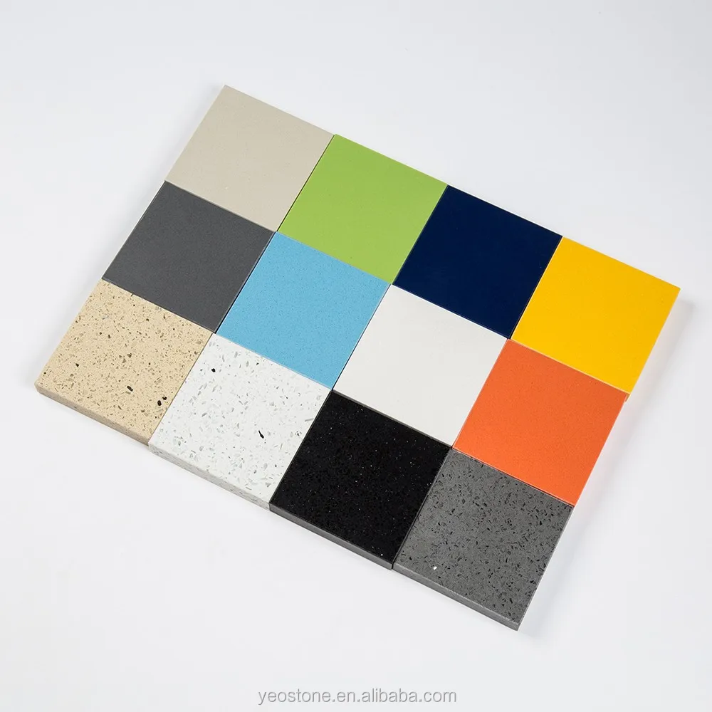 
Different Designs Crystal Artificial Quartz Stone Color 