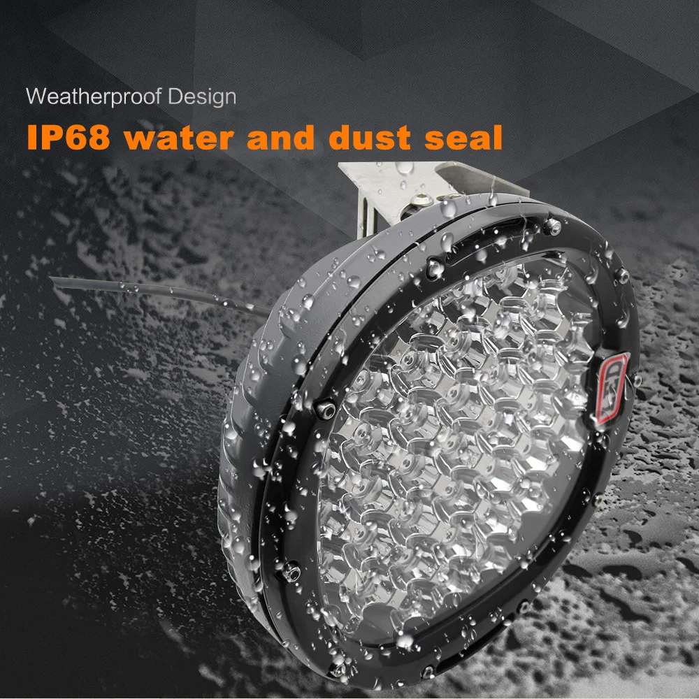 Led Worklight High Power 185w Round 9 Inch Car Spot Tractor Flood Beam Cob Led Work Light