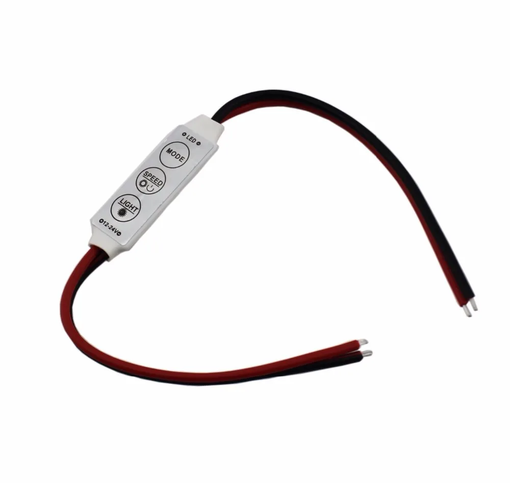 DC 5V 12V Mini LED Controller 3 Keys Dimmer for Single Color LED Strip