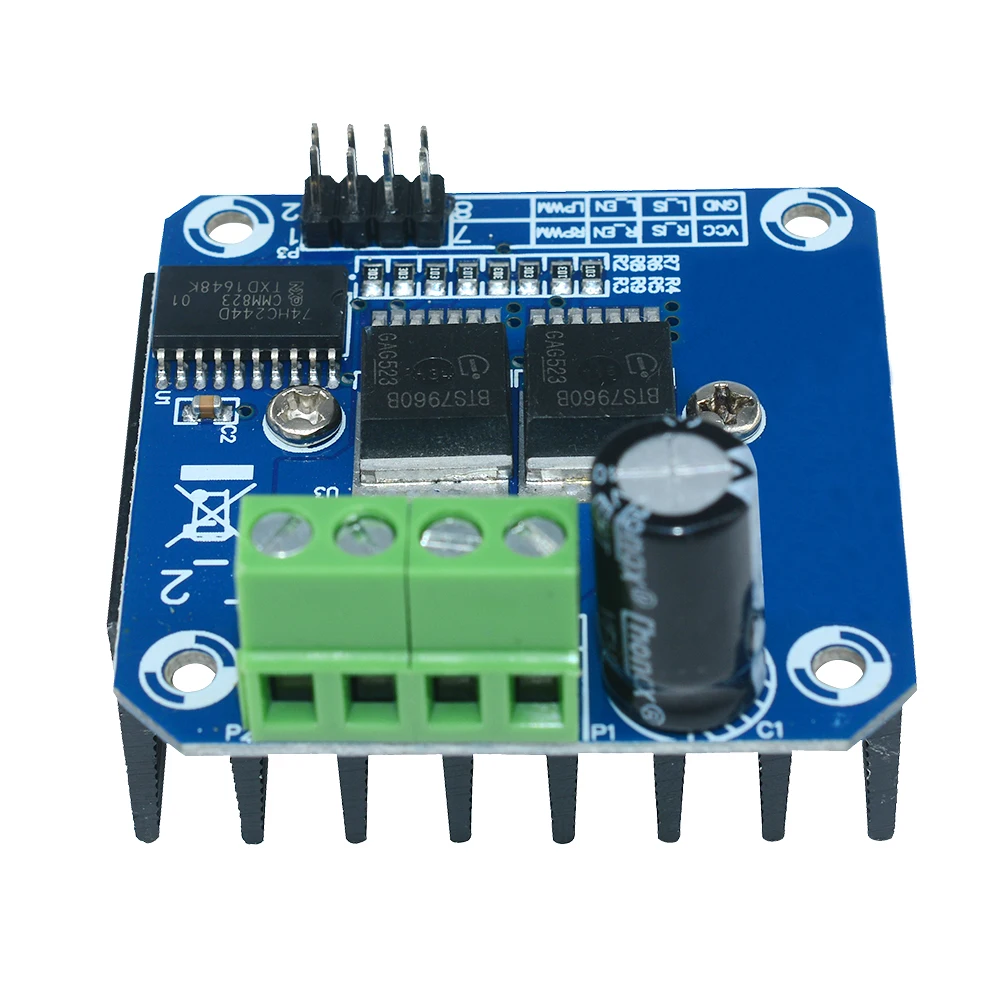 1Set Smart Car 5.5V-27V Power Double BTS7960B DC 43A Stepper Motor Driver H-Bridge PWM Driving Board Module