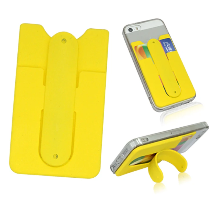 Mobile Phone Silicone Sticky card holder stand