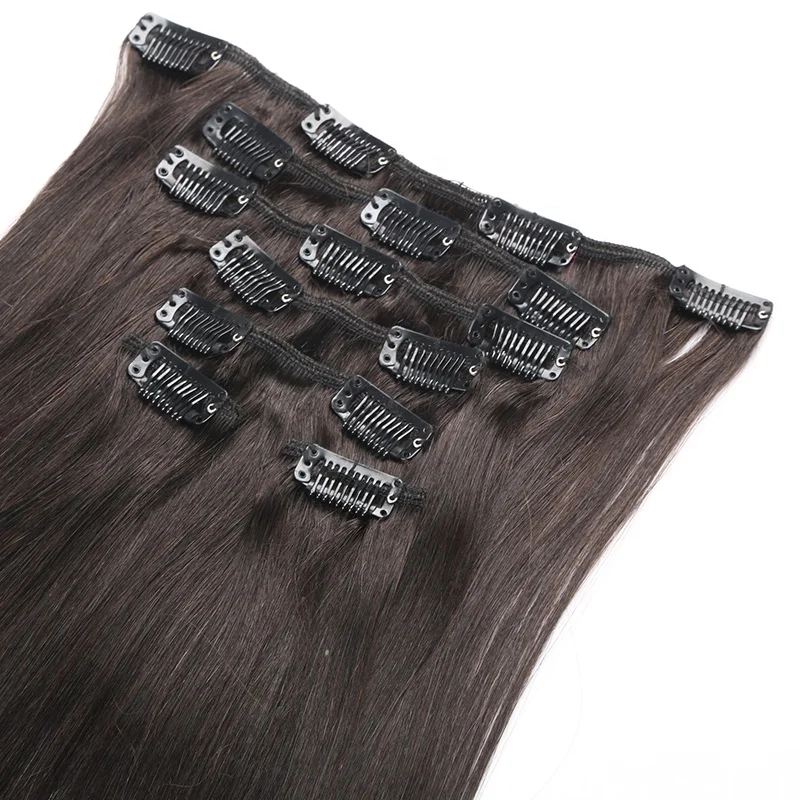 
12inch-26inch Indian Remy Human Hair All Colors Clip in Human Hair Extensions 70g 100g 120g 160g 180g 260g 280g Human Hair 