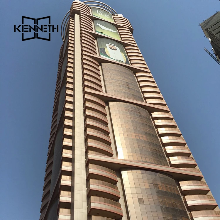 Aluminum curtain wall manufacturer for Commercial and residential Building