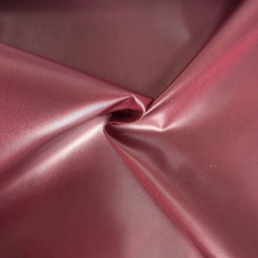 230T 300T Polyester Taffeta NS OIL Cire Fabric For Garment